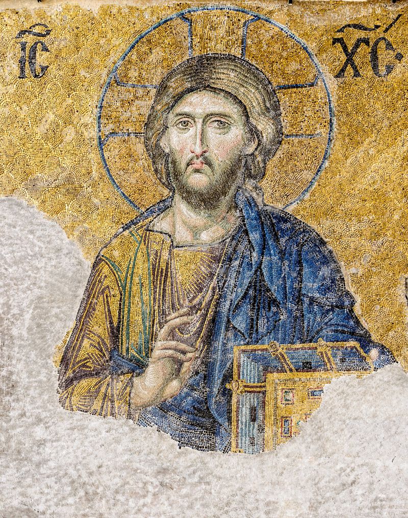 Christ Pantocrator mosaic from Hagia Sophia