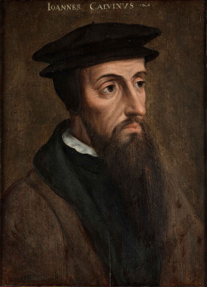 Anonymous portrait of John Calvin, seventeenth-century Dutch school, in the collection of Museum Catharijneconvent, Utrecht.
